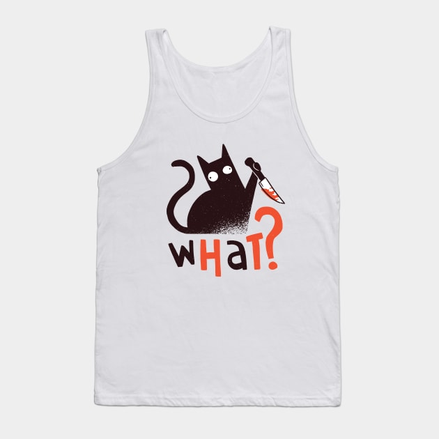 Psycho cat Tank Top by otaku_sensei6